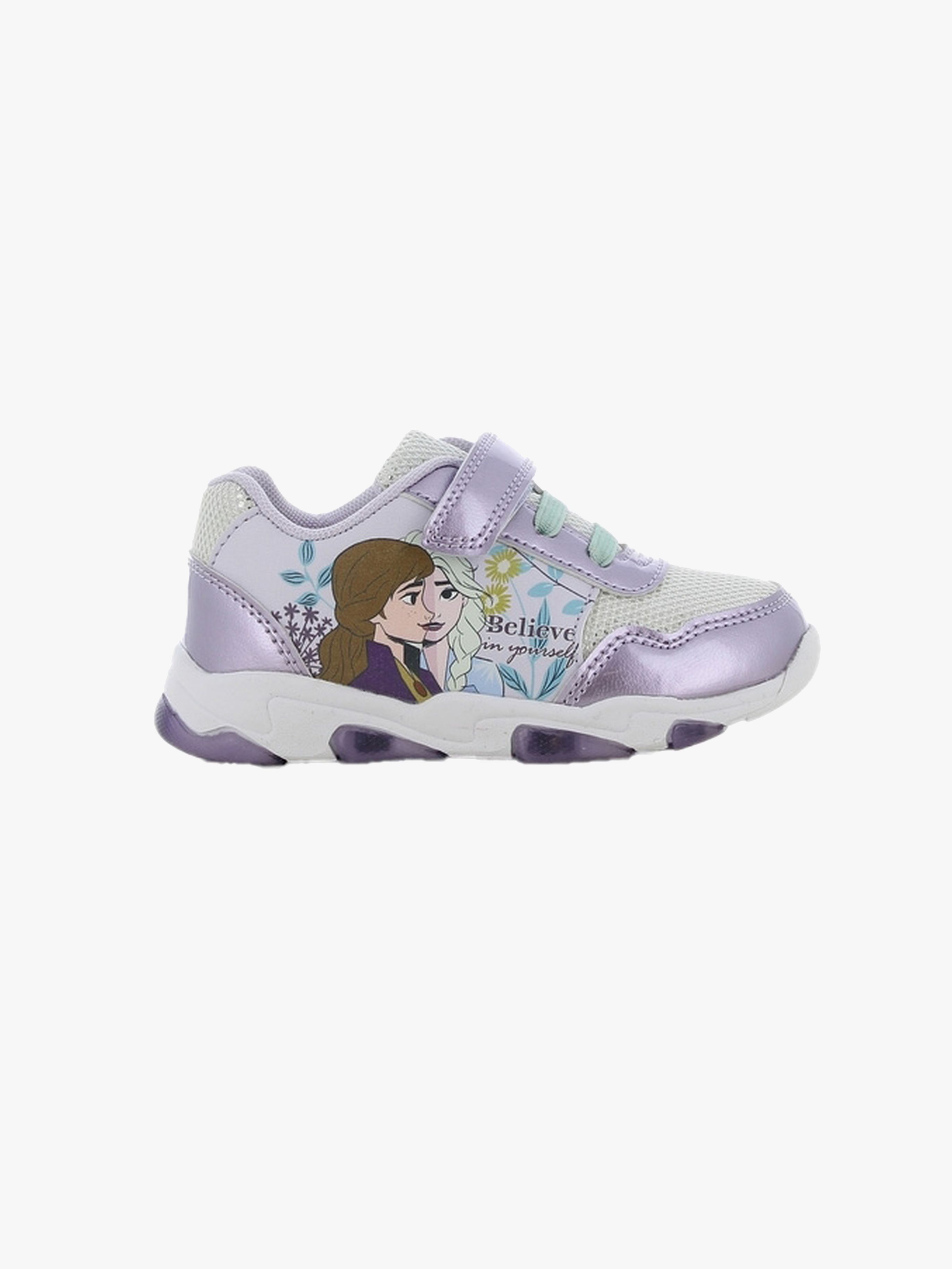 Disney Frozen Classic Blinkande Sneakers Lilac/White 32