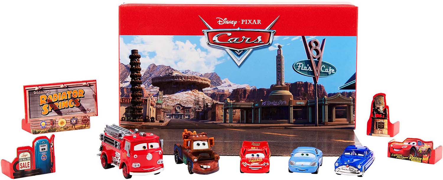 Disney Cars Disney Bilar 5-pack Med Tillbehör