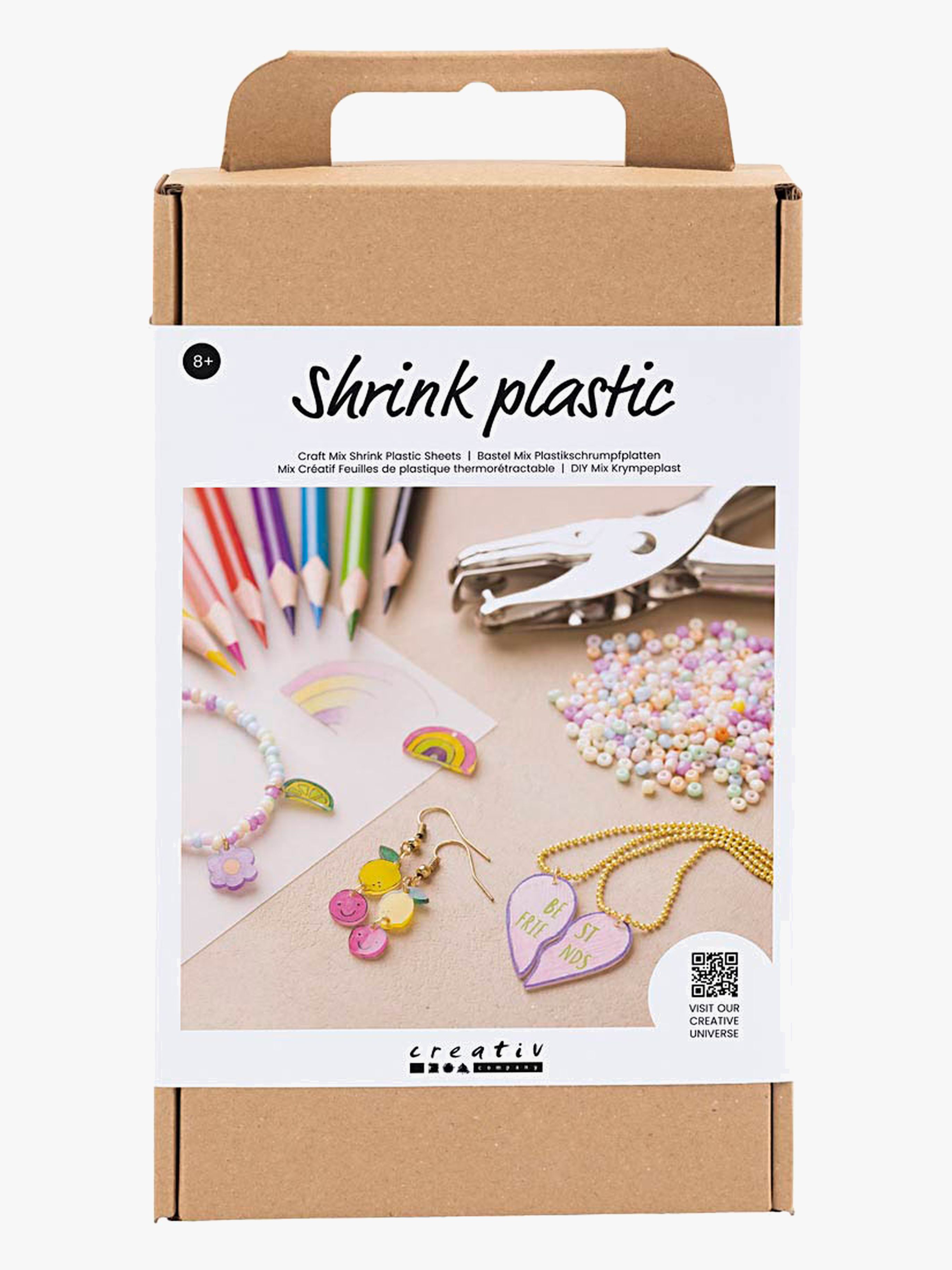 Creativ Company Krympplast DIY-set Örhängen &  Halsband