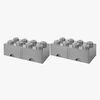 LEGO förvaring Paket Stor 2p, Grå
