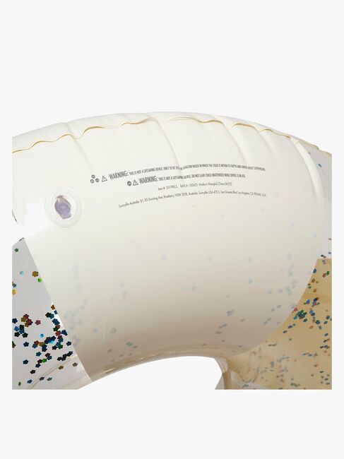 SUNNYLiFE Badring, Cotton Candy Glitter Stripe