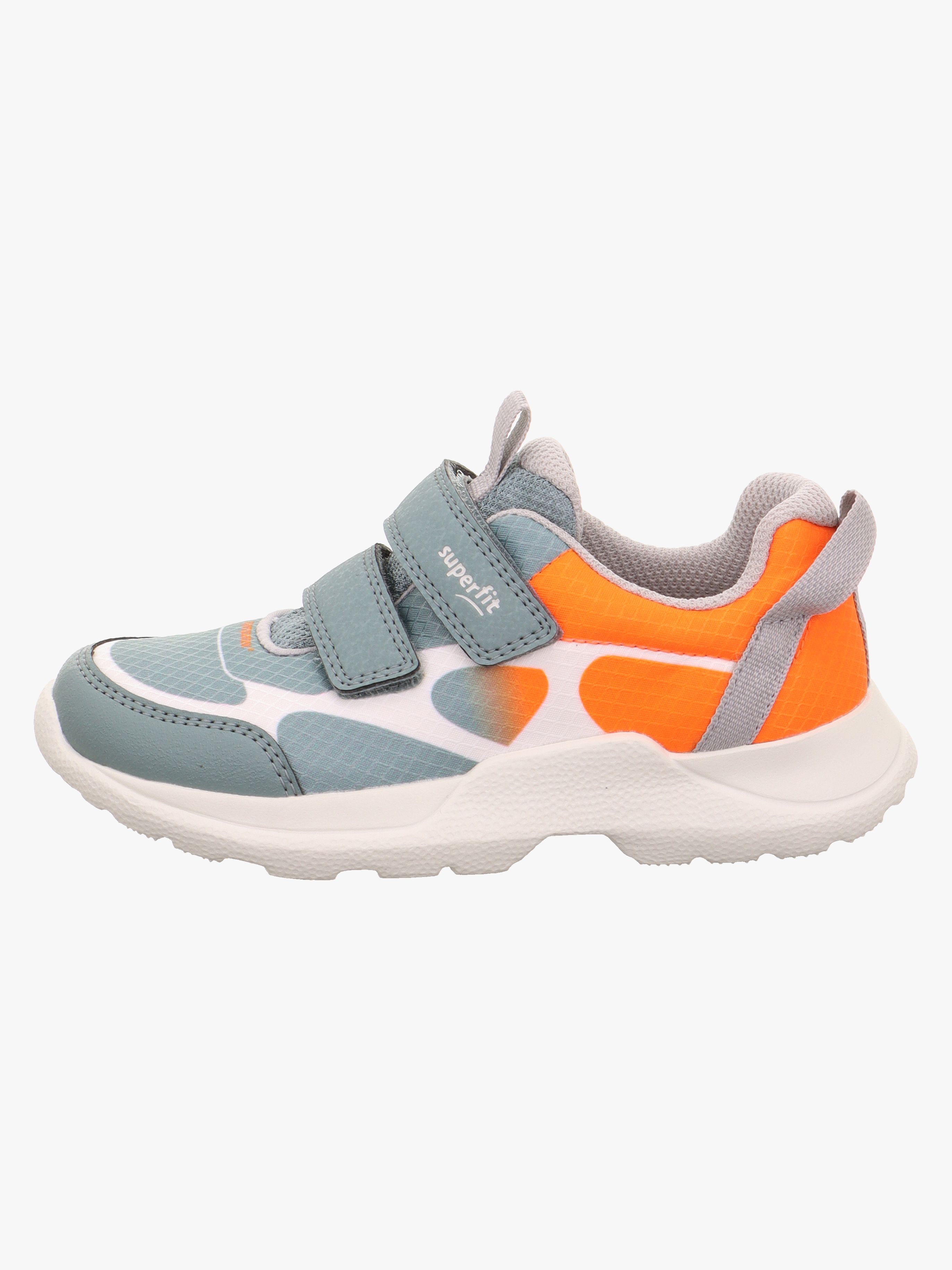 Superfit Rush WP Sneakers, Light Green/Orange, 35