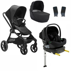 Baby Jogger City Sights Duovagn inkl. Beemoo Route Babyskydd & Bas, Rich Black/Black Stone