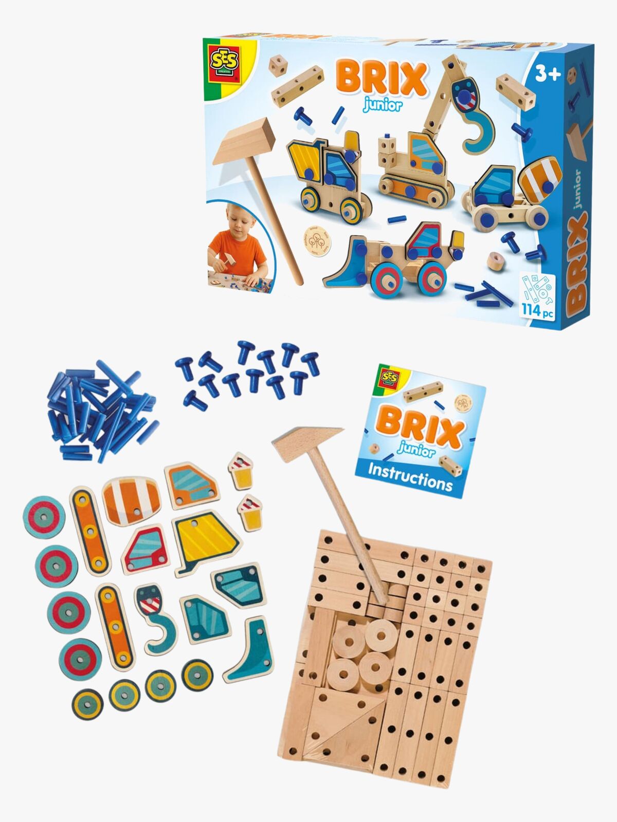 SES Creative Brix Junior Snickeriset Arbetsfordon