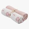 Borganäs Muslinfiltar Ballong 70x70 2-Pack, Rosa