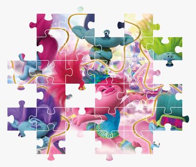 Clementoni Puzzle Trolls, 180 Teile – Buntes Kinderpuzzle Mit Poppy & Branch, Ab 7 Jahren