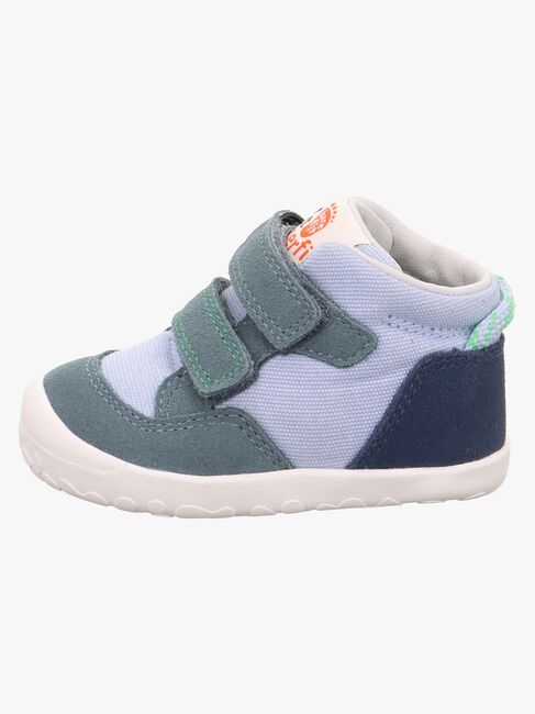 Superfit Flummi Barefoot Sneakers, Blå/Ljusgrön