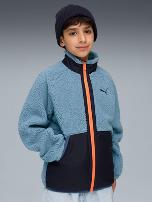 Puma Sherpa Hybrid Fleecejacka, Cool Blue