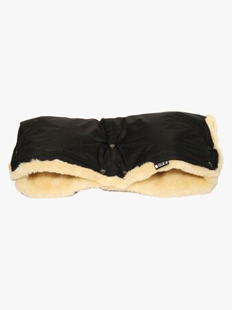 Bozz Handvärmare Lammskinn Klippt, Black/Nature