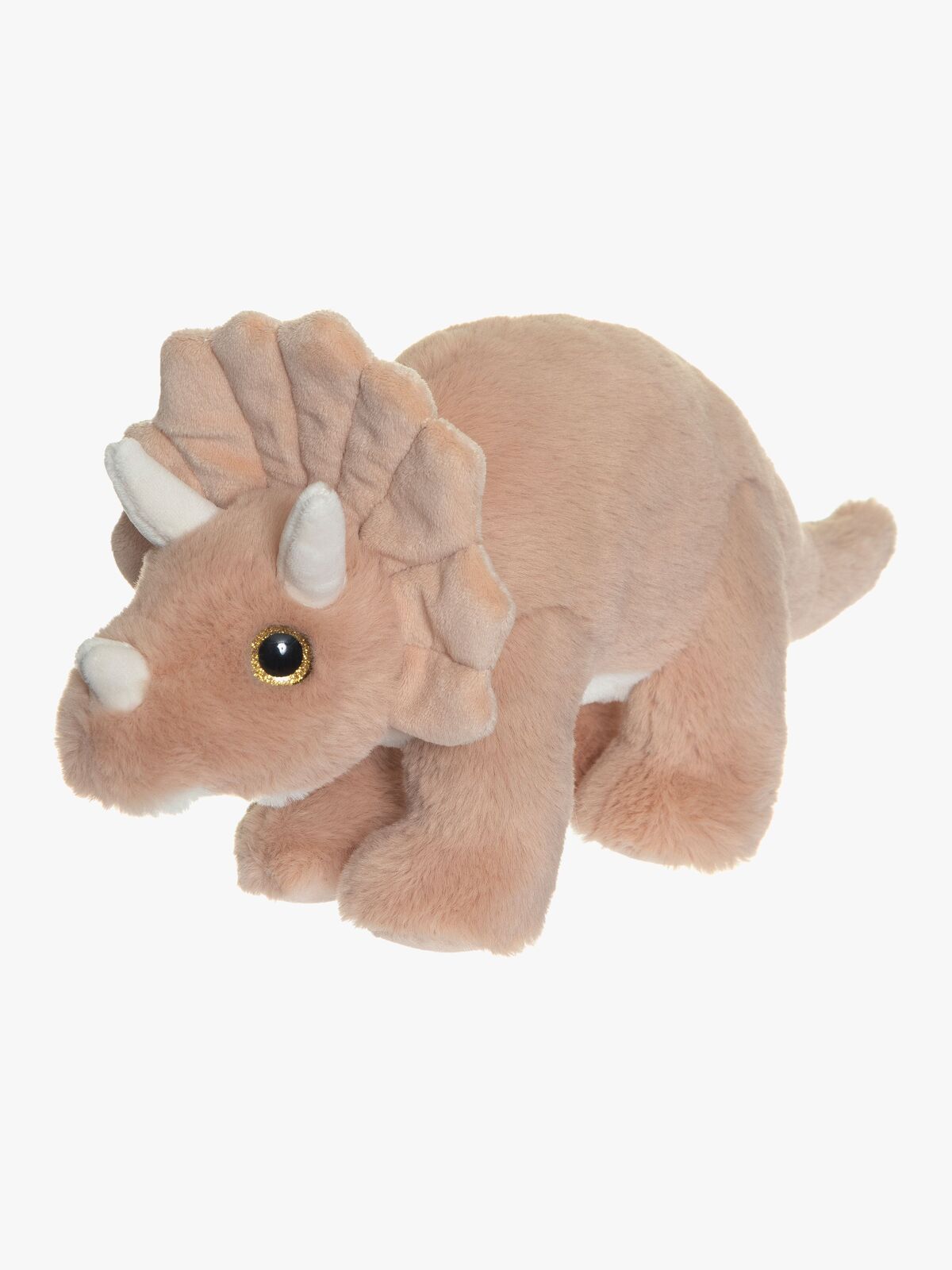 Teddykompaniet Dino Triceratops Gosedjur Stort, Aprikos