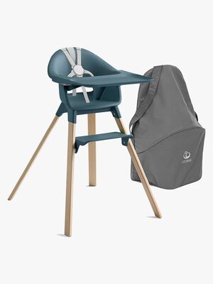 Stokke Clikk Matstol inkl. Förvaringsväska, Fjord Blue