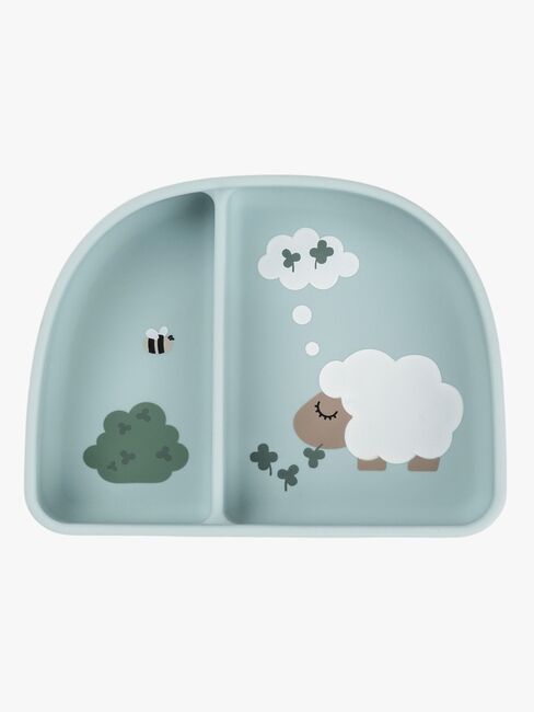 Done By Deer Tiny Farm Delad Tallrik Stick & Stay, Blue