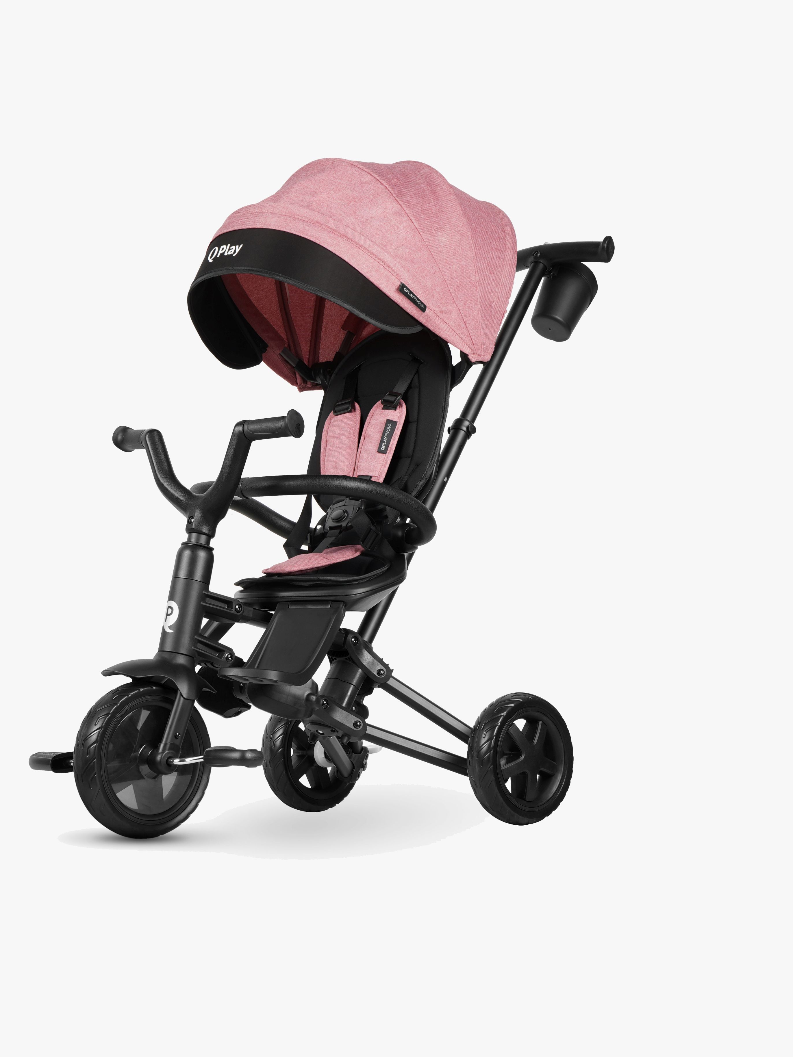 Qplay Nova Niello 6-i-1 Trehjuling, Rosa