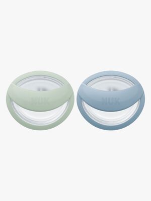 NUK Perfect Match Napp 2-Pack Stl 1, Green/Blue