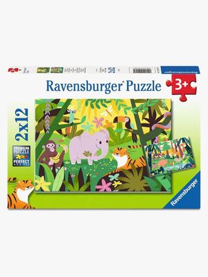 Ravensburger Puslespill Little Explorers 2x12 Brikker