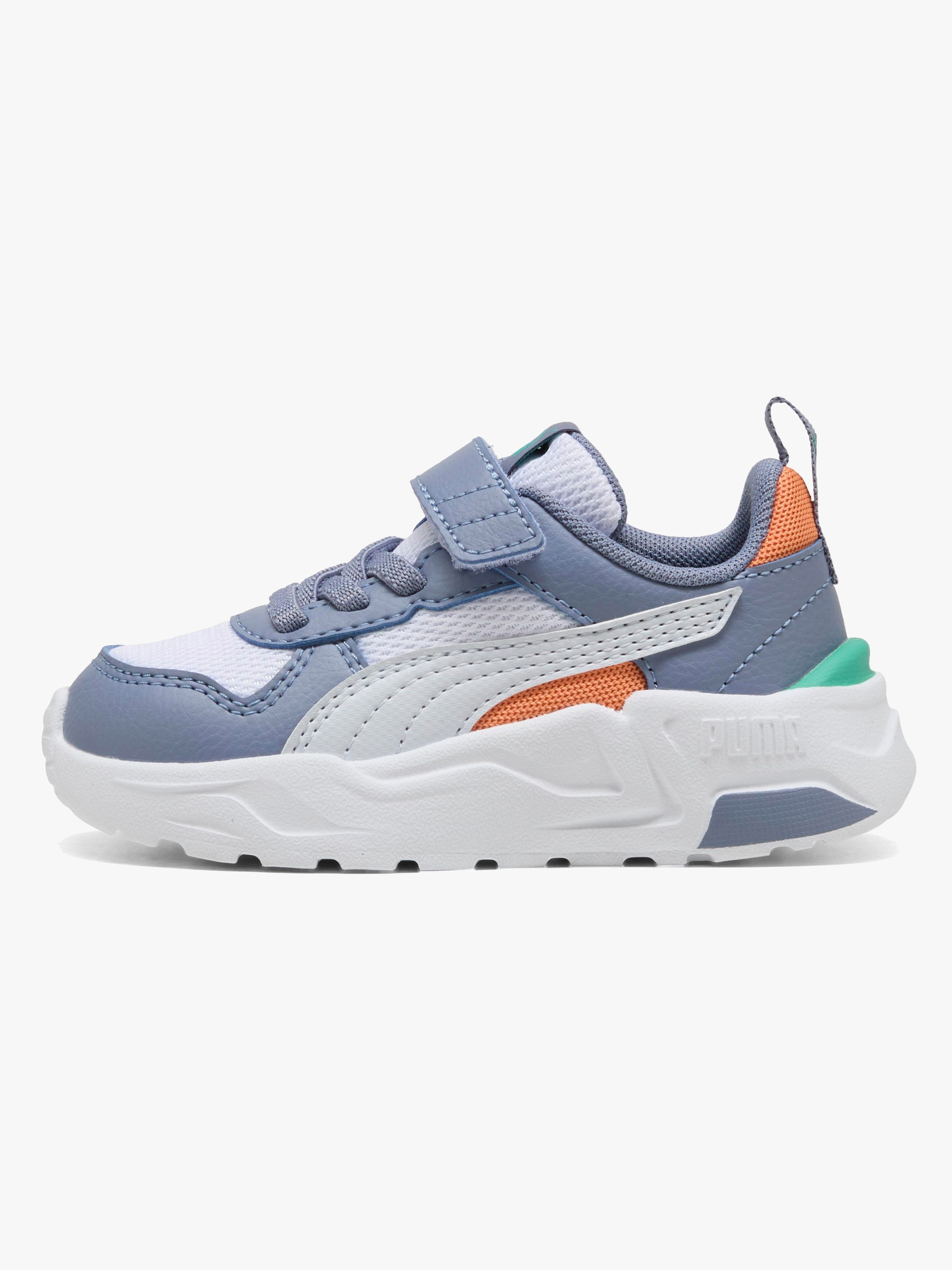 Puma Trinity 2 LT AC+ Infant Sneakers, White/silver Mist, 27
