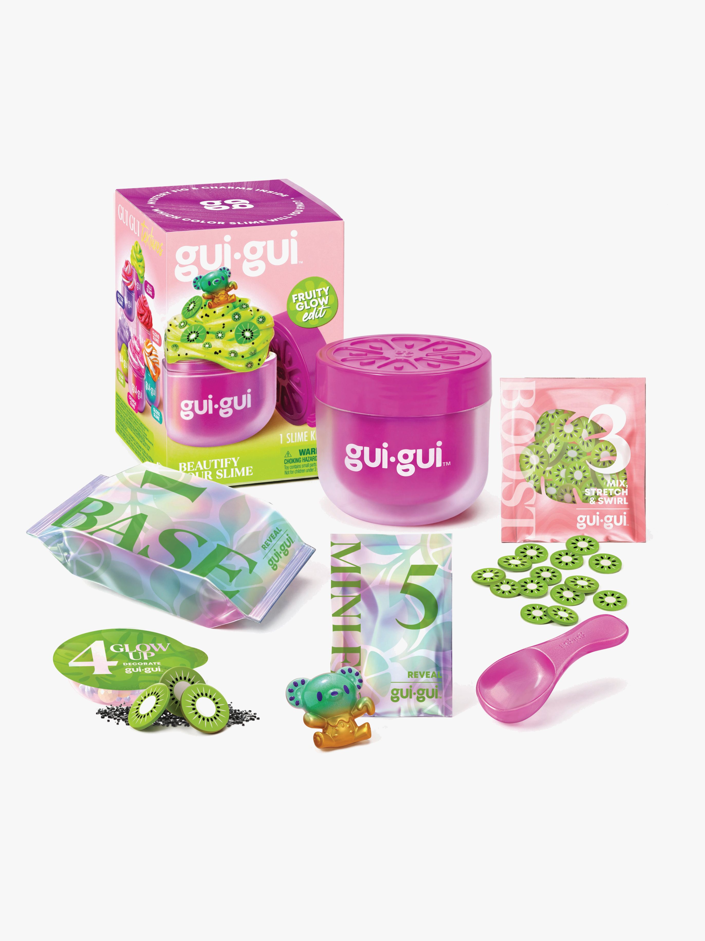 Gui Gui Slime Fruity Glow Kiwi, Grön