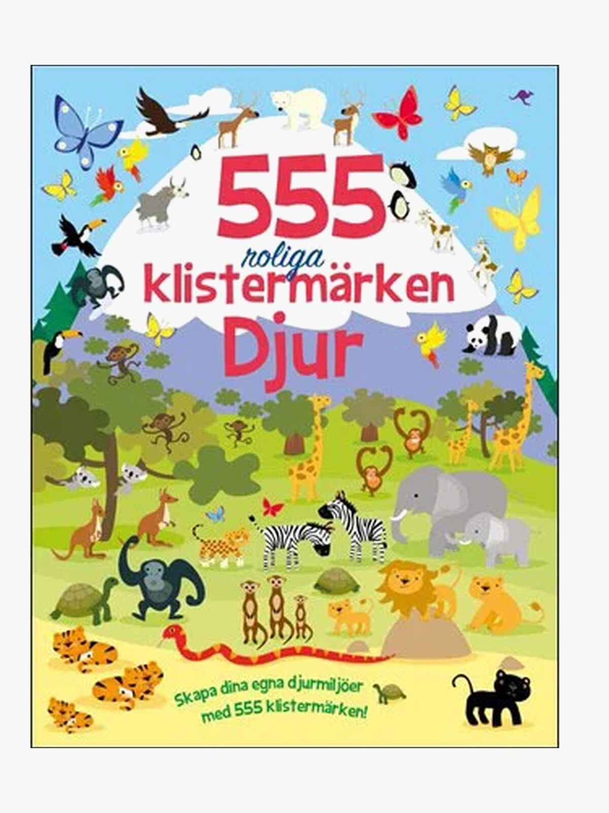 Lind & Co Klistermärkesbok Djur 555 st
