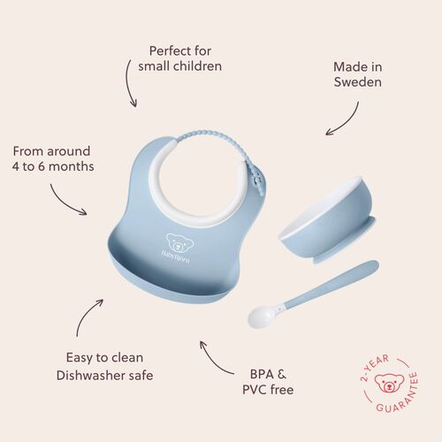 BabyBjörn Matset 3-delar, Blekblå