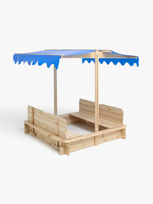 Woodlii Sandlåda med Tak och Bänk, Natur