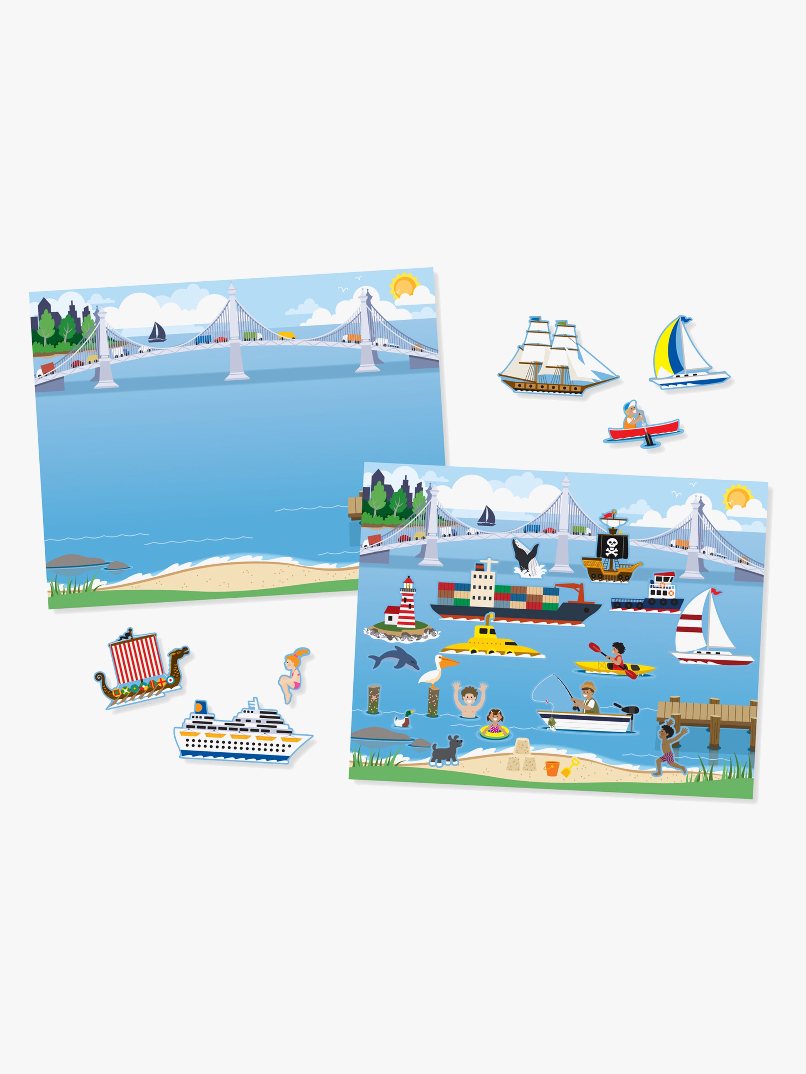 Melissa &  Doug Återanvändningsbar Klistermärkesbok Fordon
