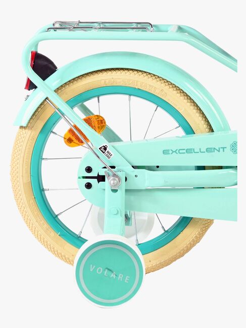 Volare Excellent Cykel med Korg 14 Tum, Grön
