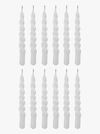 Bloomingville Twist Ljus Paraffin, Vit