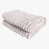 KMCarpets Stripe Pläd 130x170, Silver