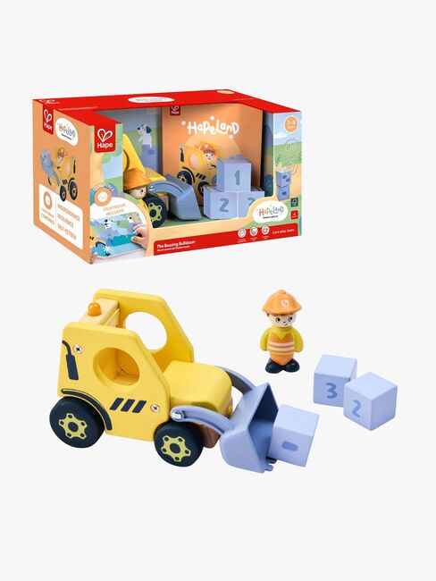 Hape Sagobok med Lekset The Buzzing Bulldozer