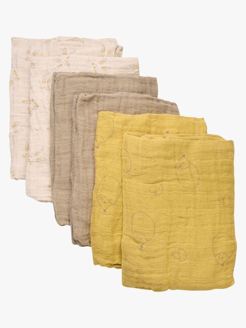 Pippi Muslinfiltar 6-Pack, Rattan