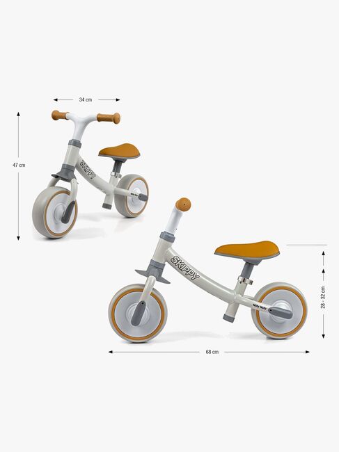 Milly Mally Skippy Springcykel, Vit