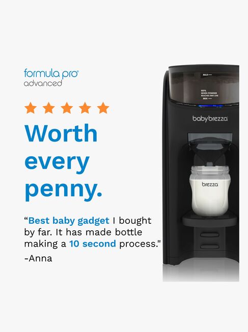 Baby Brezza Formula Pro Advanced Mjölkersättning- och Vällingmaskin, Black