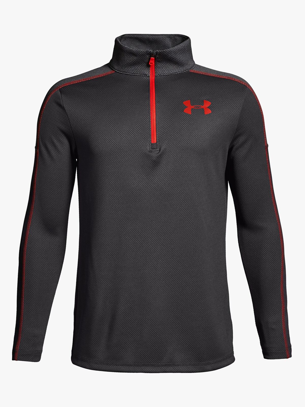 Under Armour Tech 1/2 Zip Träningströja, Charcoal Medium Heat