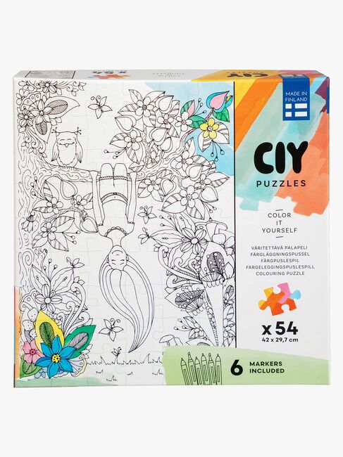 Peliko CIY Pussel med Filtpennor 54 Bitar Blandad