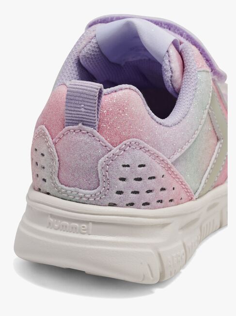 Hummel Crosslite Glitter Infant Sneakers, Multicolor Pink