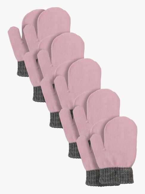 Lindberg Sundsvall Tumvantar Ullmix 5-Pack, Pink/Anthracite