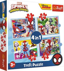 Trefl Disney Marvel Pussel Spidey and His Amazing Friends 4-in-1