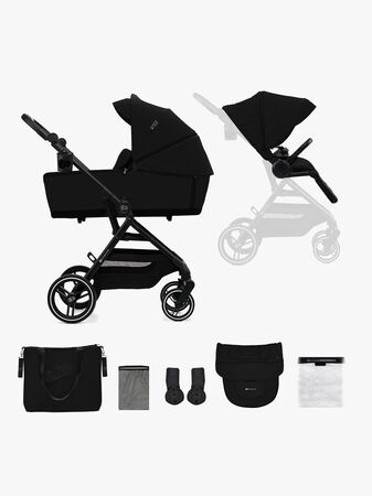 Kinderkraft YOXI 2-in-1 Duovagn, Pure Black
