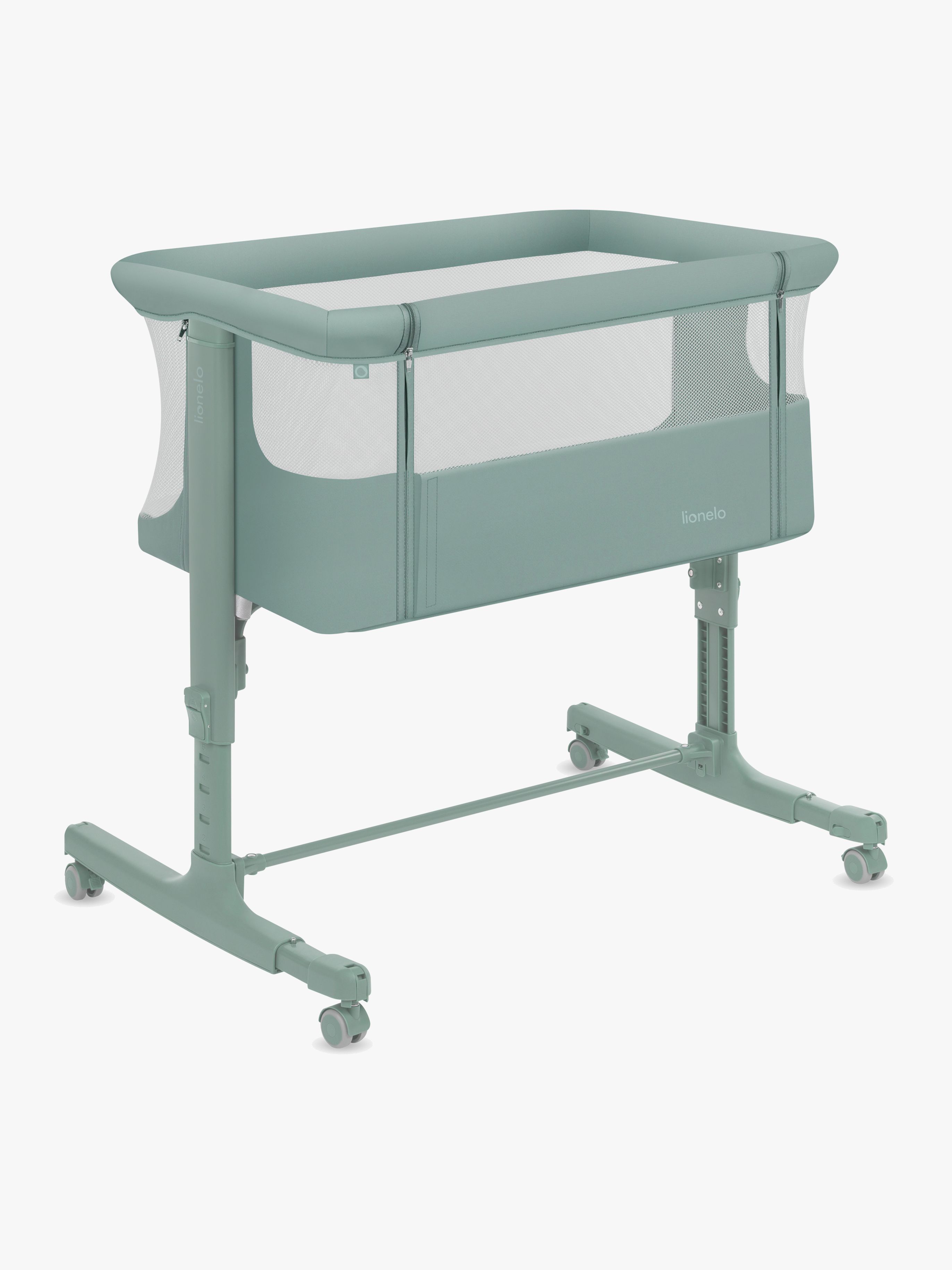 Lionelo Aurora Bedside Crib 3-i-1, Green Sage