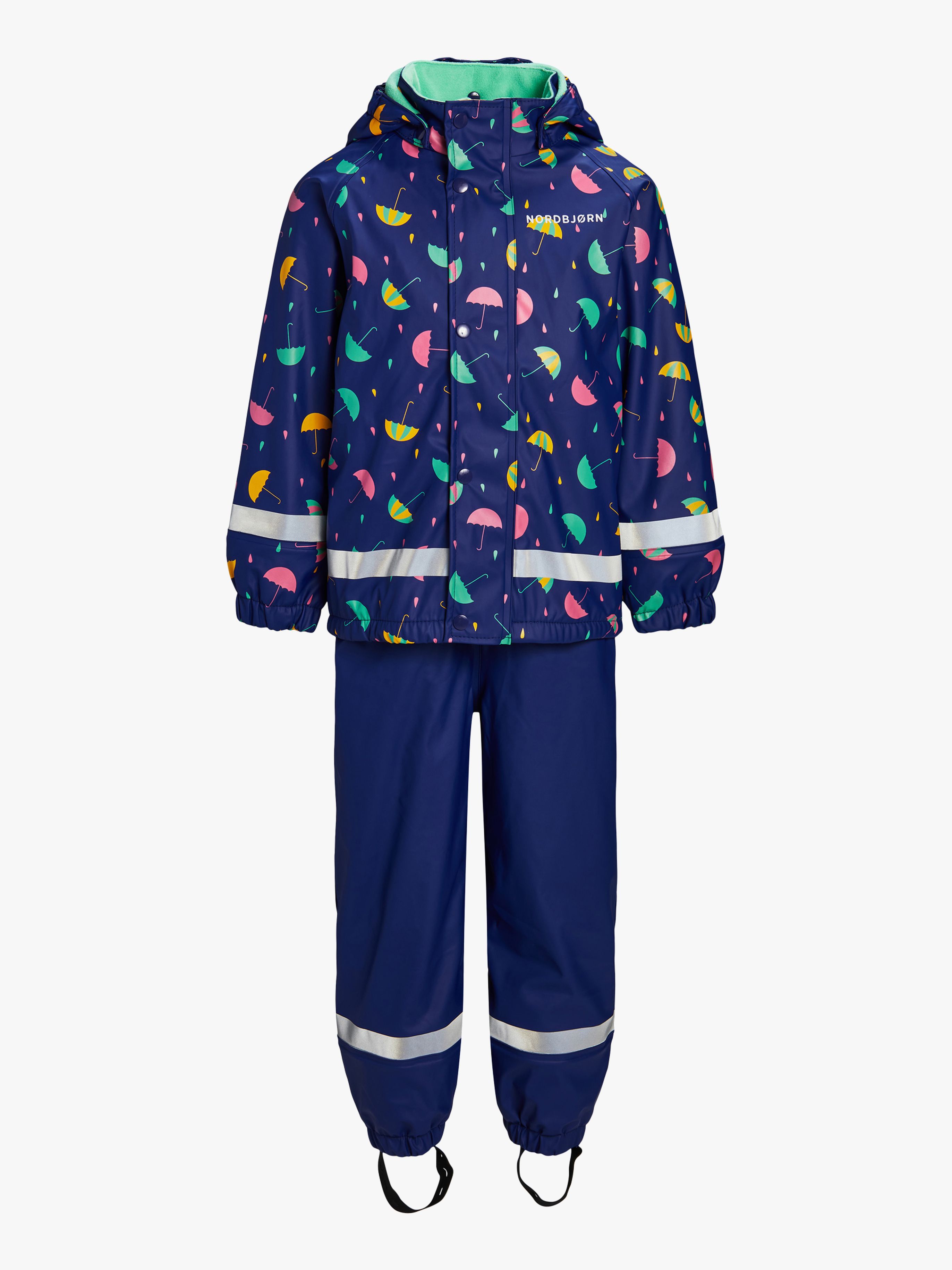 Nordbjørn Skagen Fodrat Regnställ, Umbrellas Blue Print, 74-80 - Bäst i test