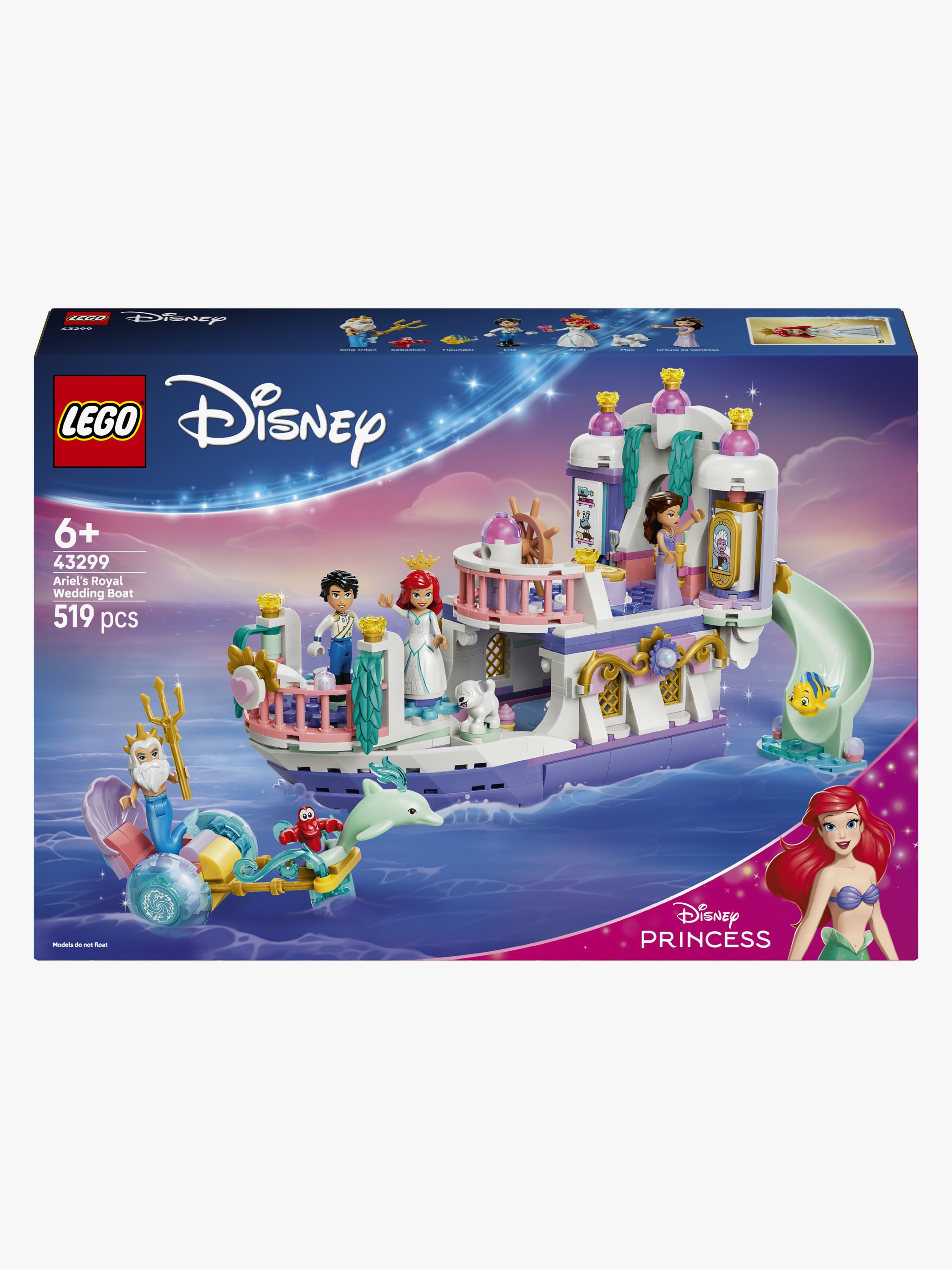 LEGO Disney Princess 43299 Ariels kungliga bröllopsbåt