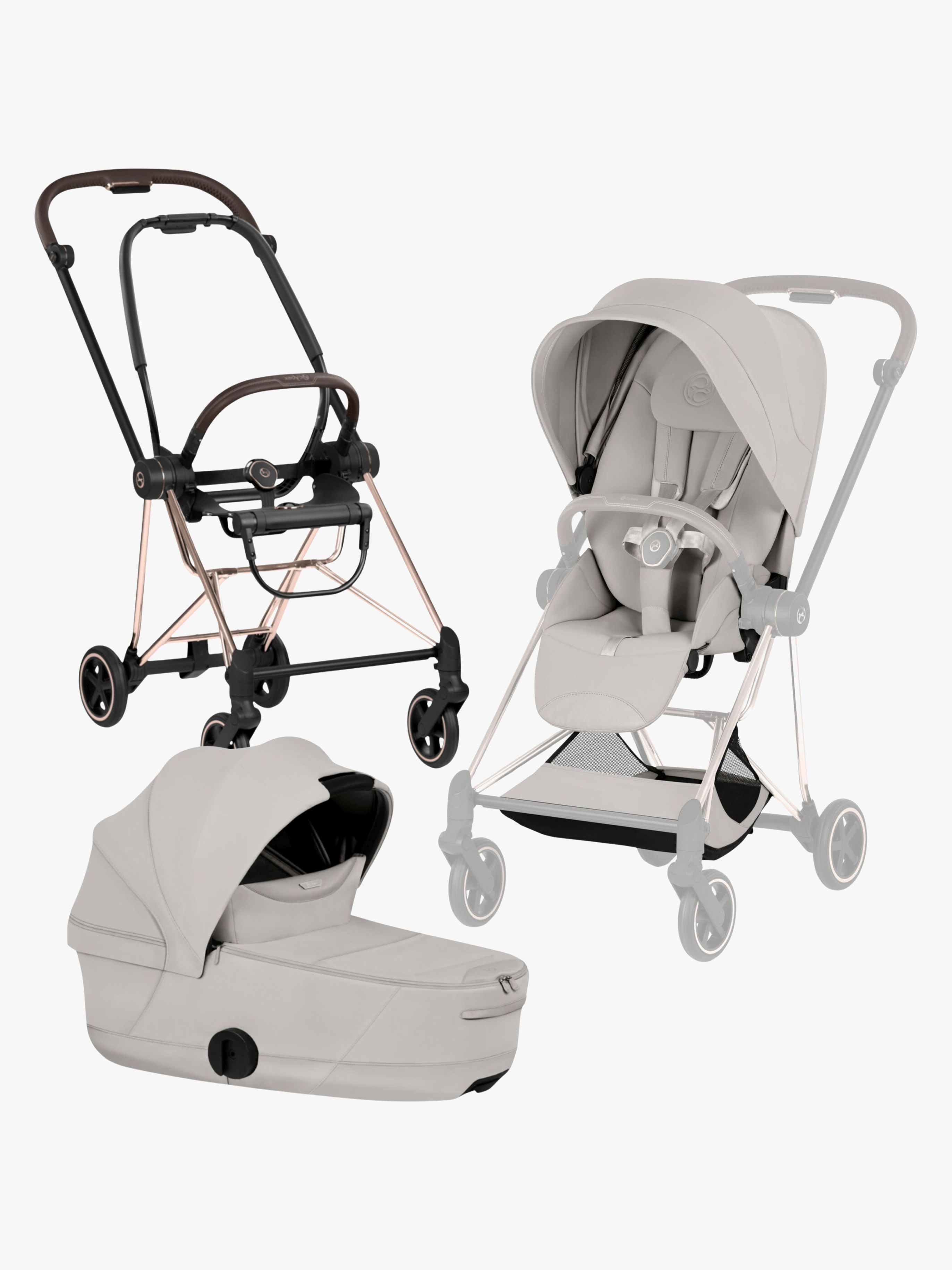Cybex Mios Style Duovagn, Rosegold/City Grey