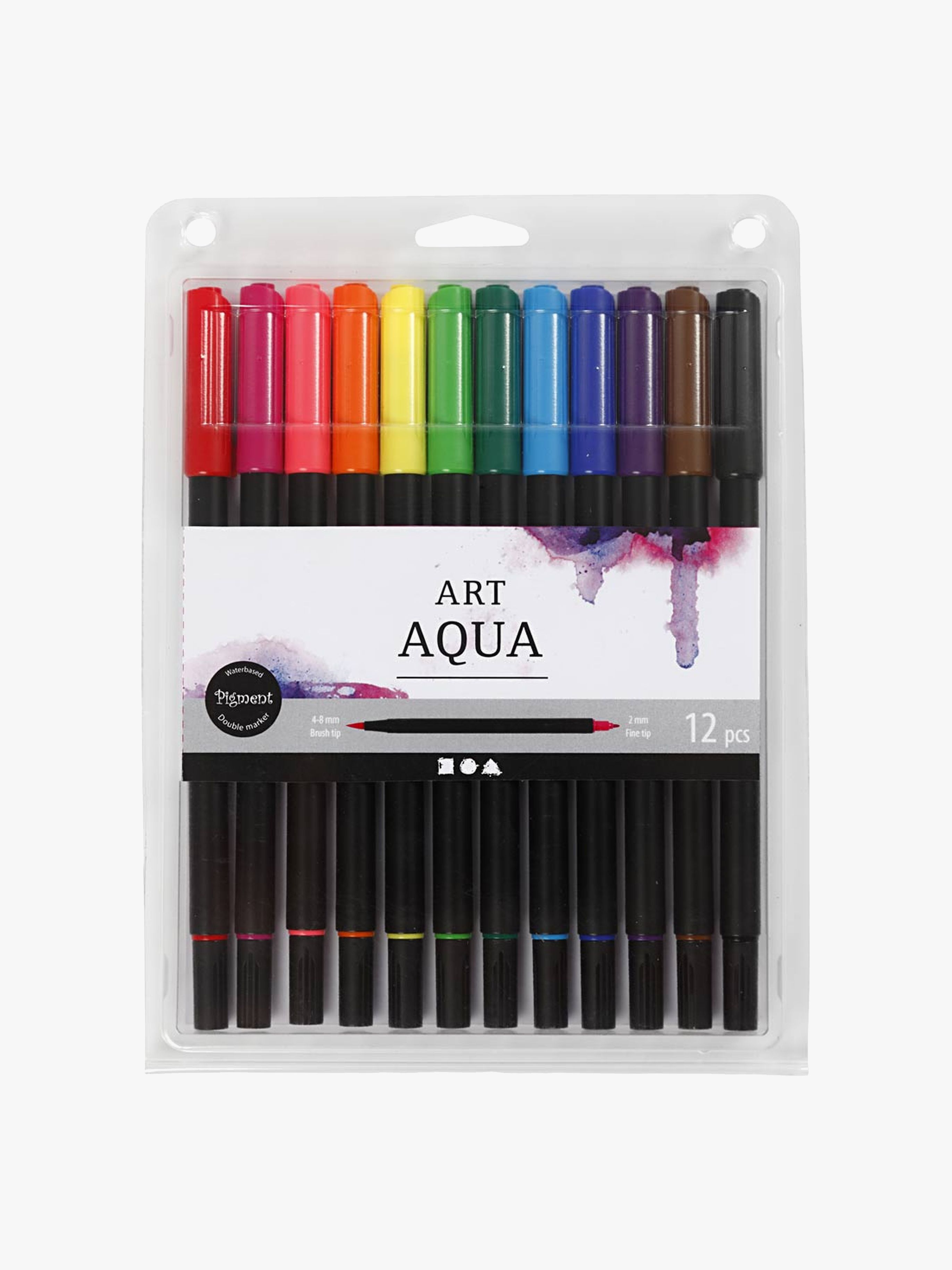 Pigment Art Acrylic Tuschpennor Akvarell 12-pack