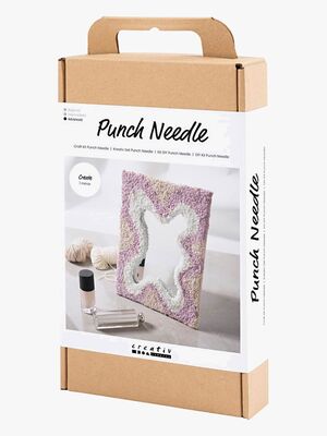 Creativ Company Pysselset Broderi Spegel med Pastellfärger