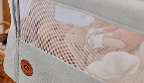 Lionelo Aurora Bedside Crib 3-i-1, Green Sage