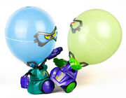Silverlit Robo Kombat Balloon Puncher 2-pack Radiostyrd Bil, Grön/Lila