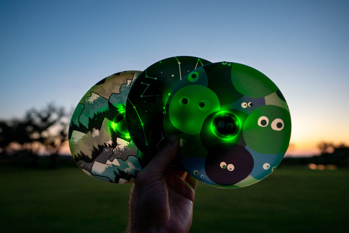 Waboba Wingman UFO Frisbee med LED-ljus Blandad