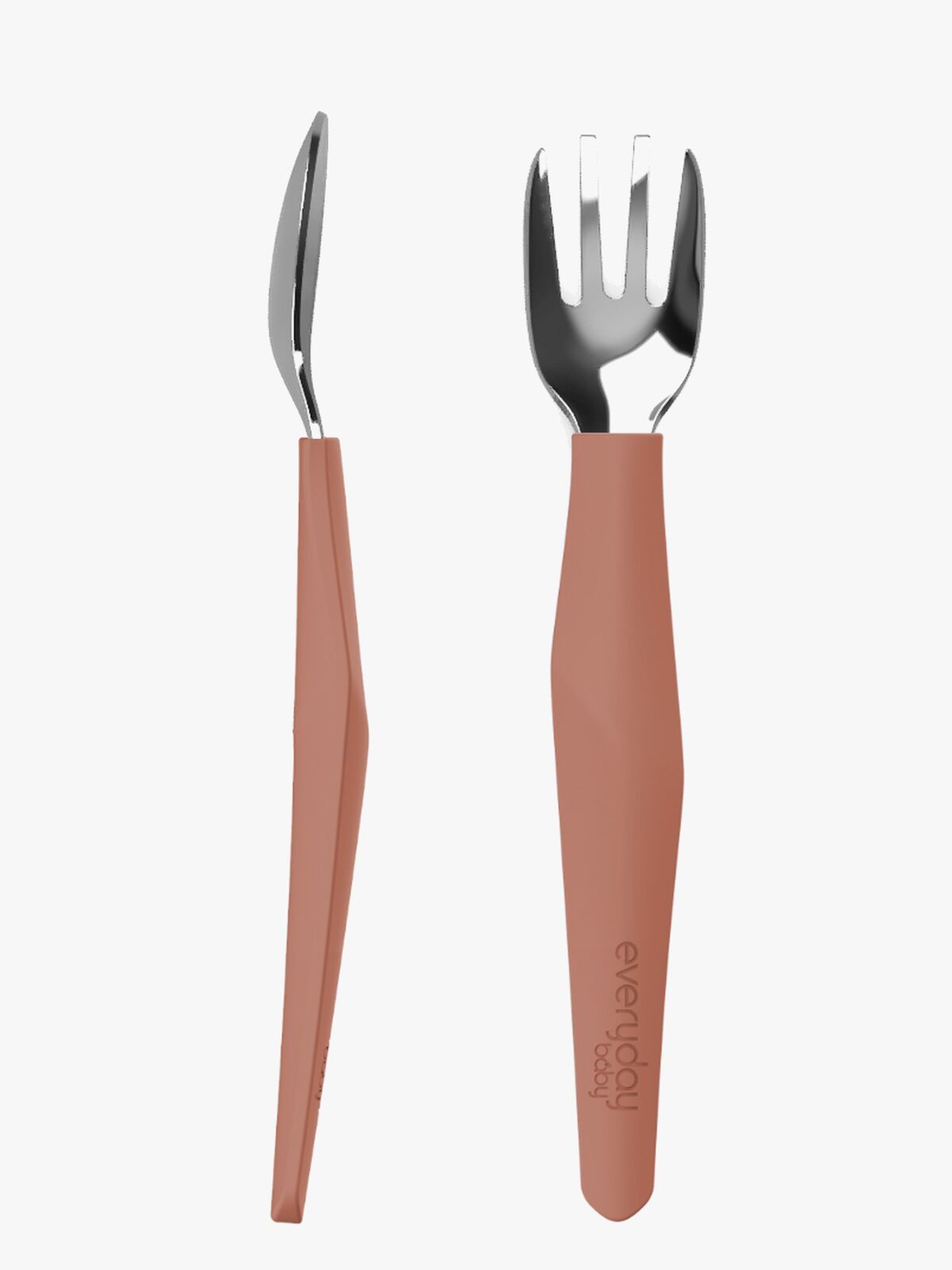 Everyday Baby Bestickset Silikon 2-pack, Röd