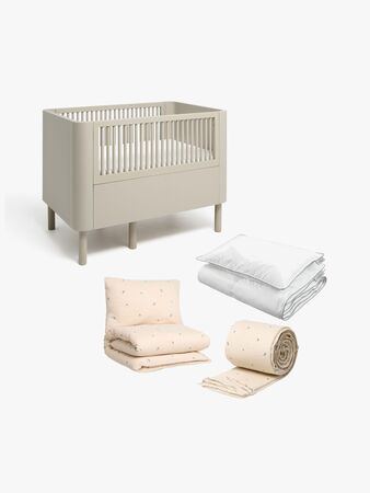 Alice & Fox June Växasäng inkl. Bäddkit TWIGGIE 100x130, Dusk Beige