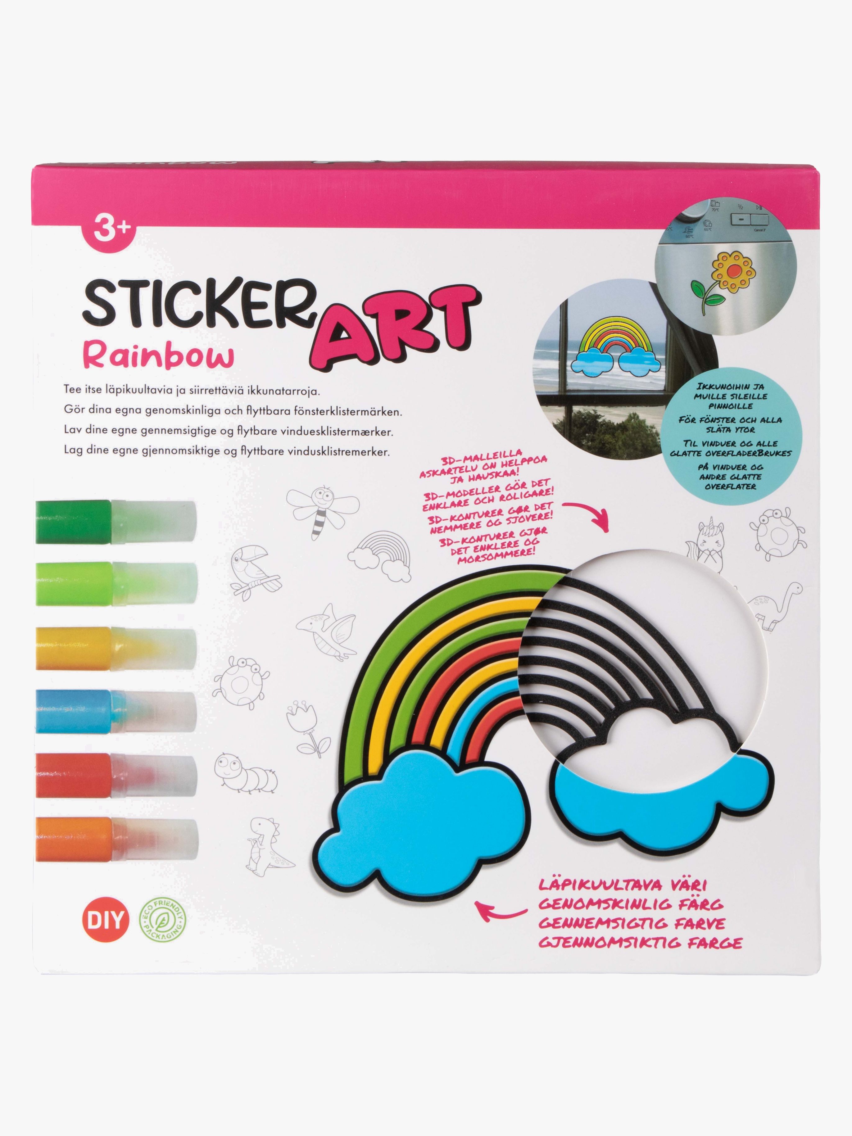 Sticker Art Pysselset Regnbåge